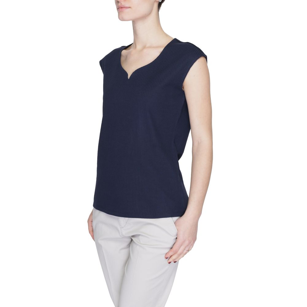 Street One Blue Cotton T-Shirt Street One