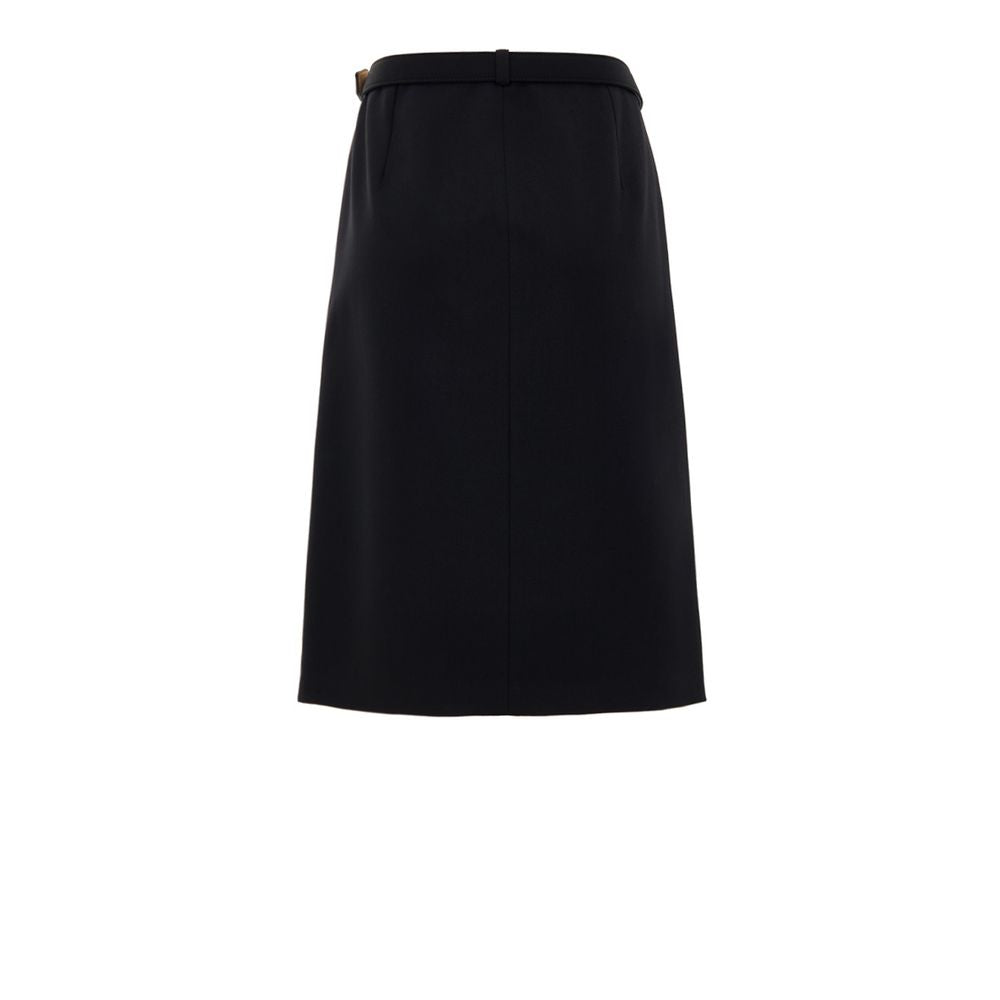 Gucci Black Wool Skirt Gucci