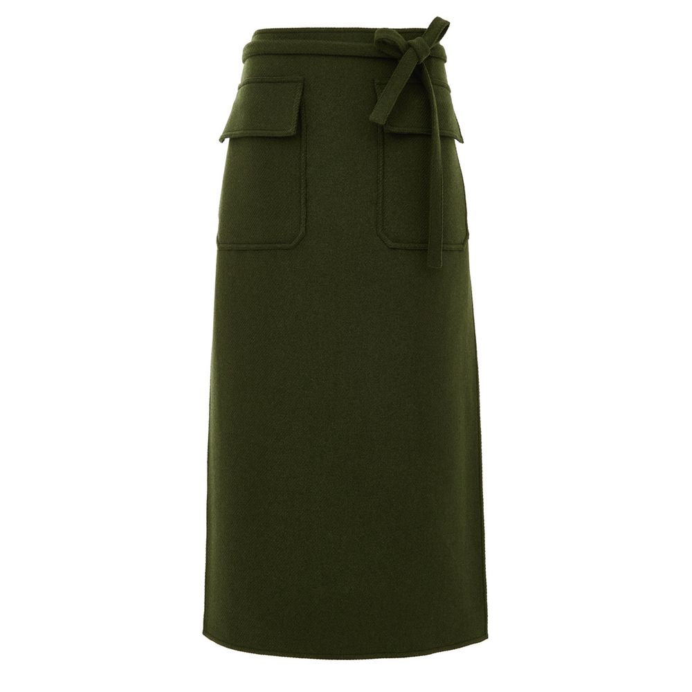 Gucci Green Wool Skirt Gucci