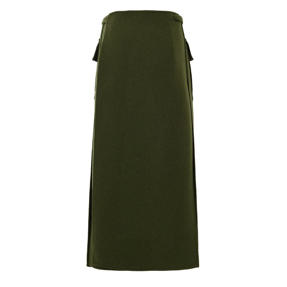 Gucci Green Wool Skirt Gucci