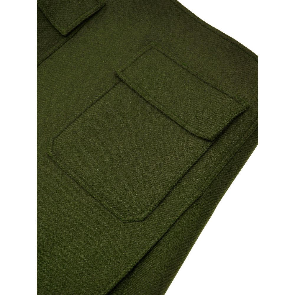 Gucci Green Wool Skirt Gucci