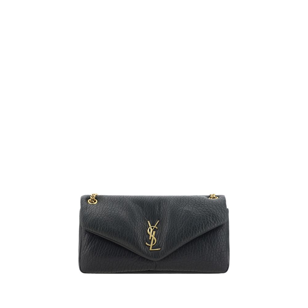 Bolso de hombro Saint Laurent Black Lamb Ovis Aries