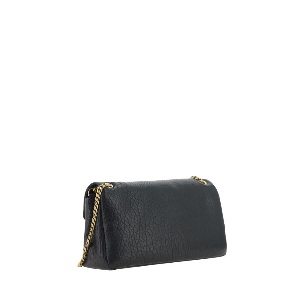 Bolso de hombro Saint Laurent Black Lamb Ovis Aries