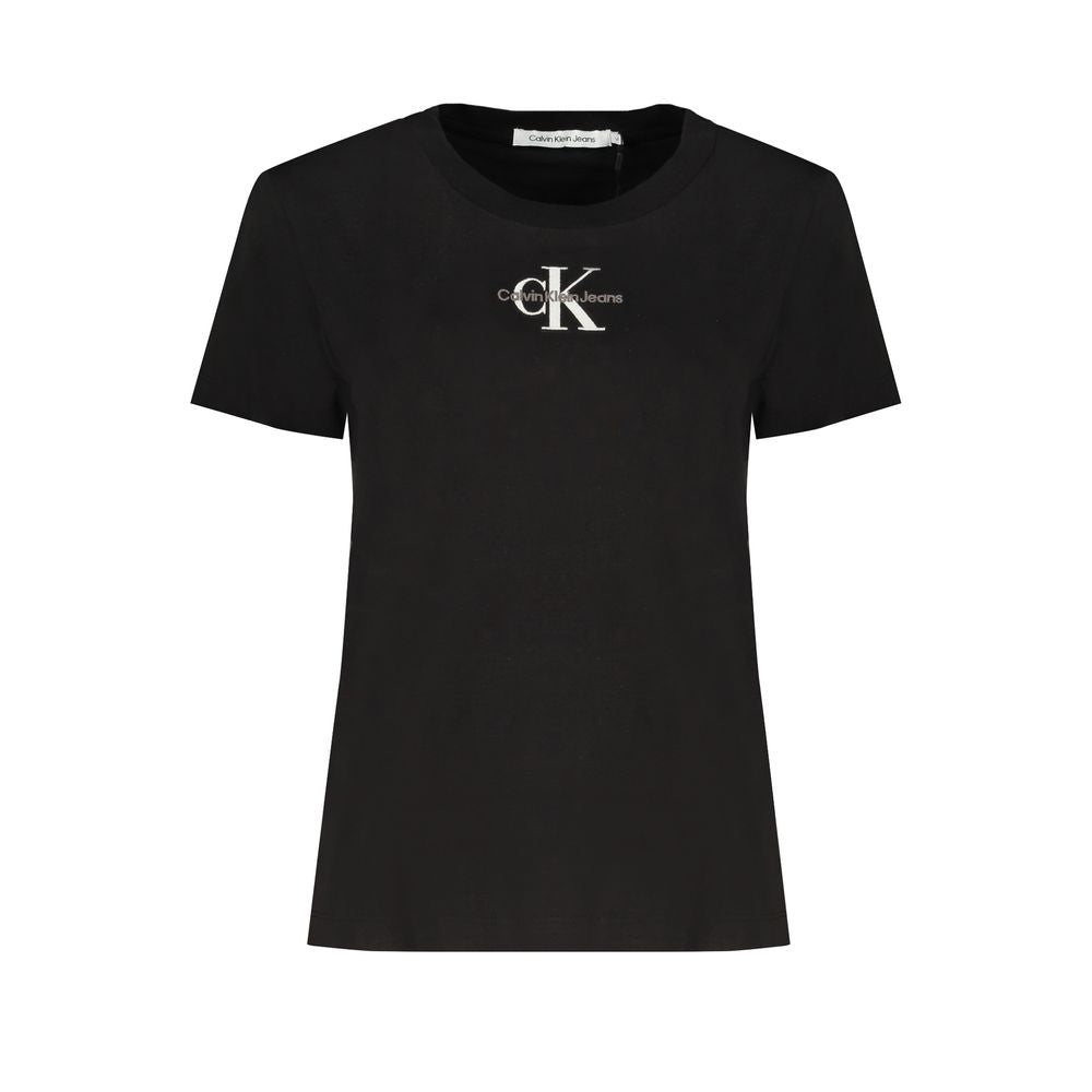 Calvin Klein Black Cotton Tops & T-Shirt Calvin Klein