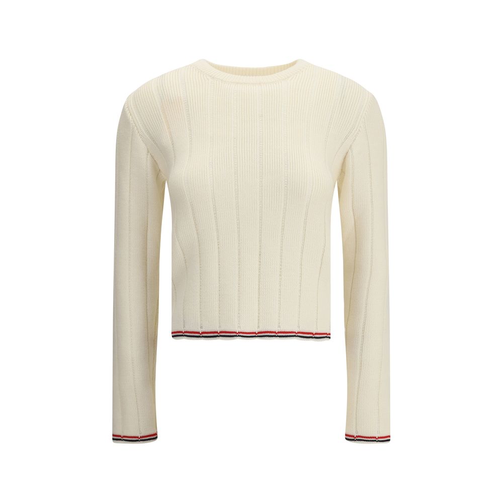 Sudadera de lana polar color crema de Thom Browne