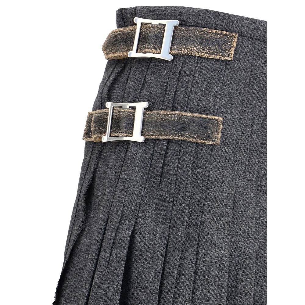 Prada Pleated Skirt in kid mohair Prada