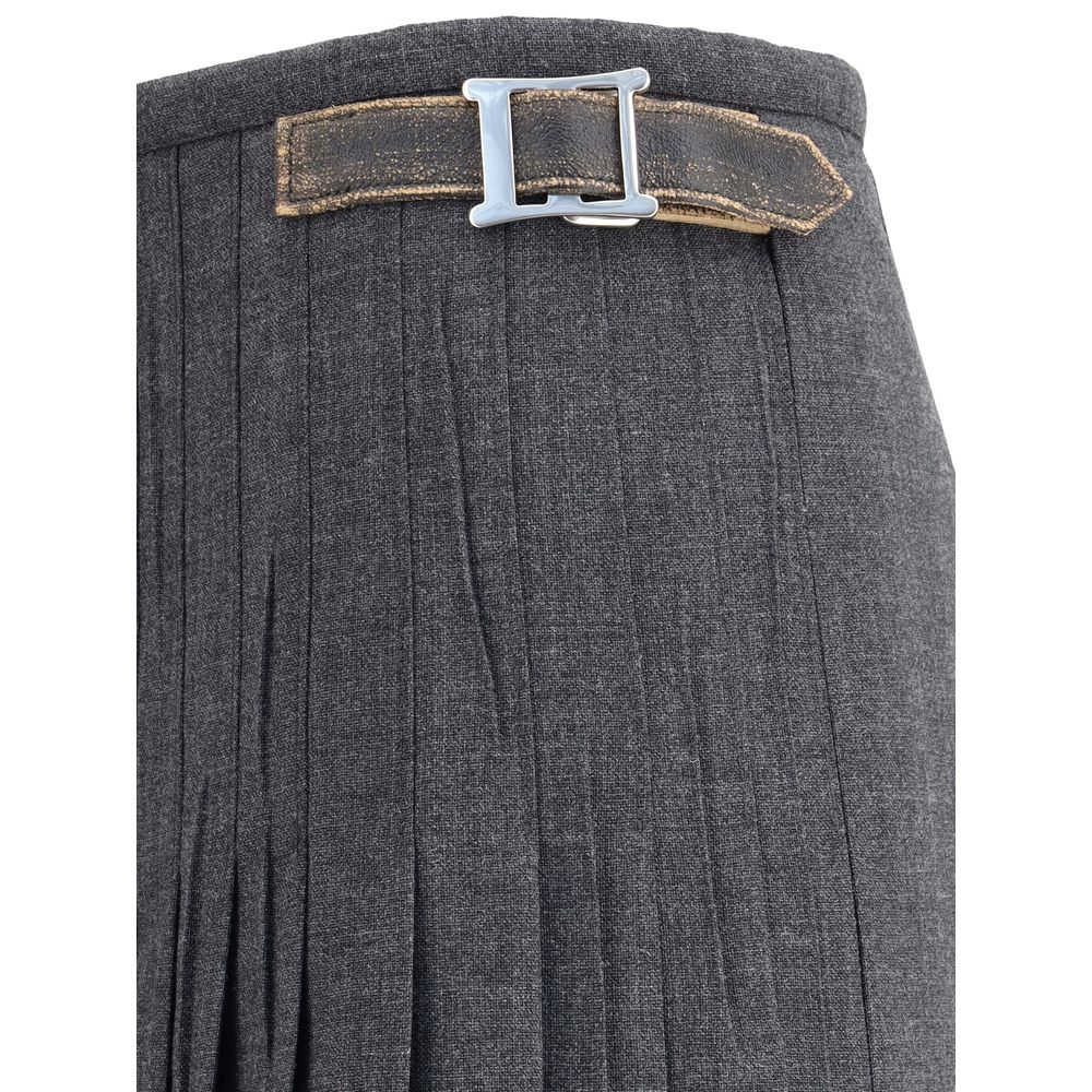 Prada Pleated Skirt in kid mohair Prada