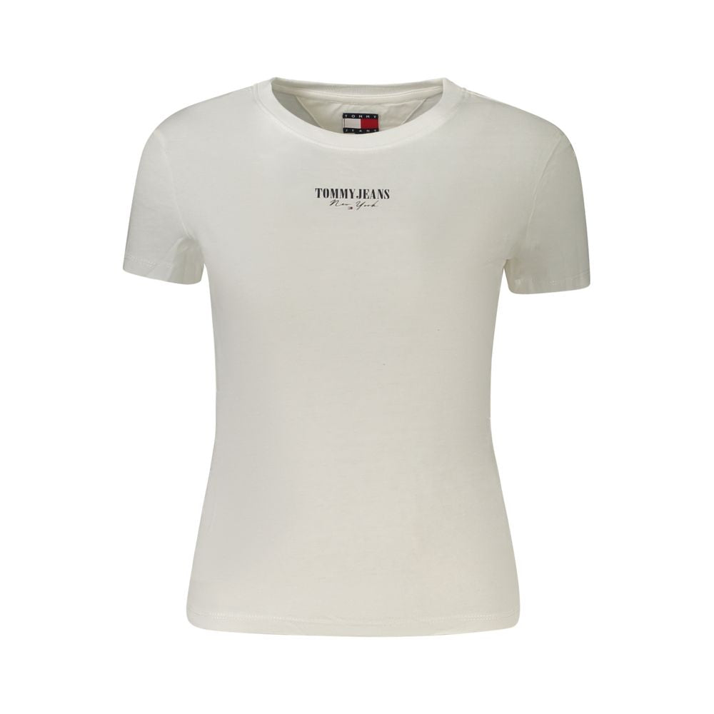 Camiseta feminina Tommy Hilfiger branca de algodão