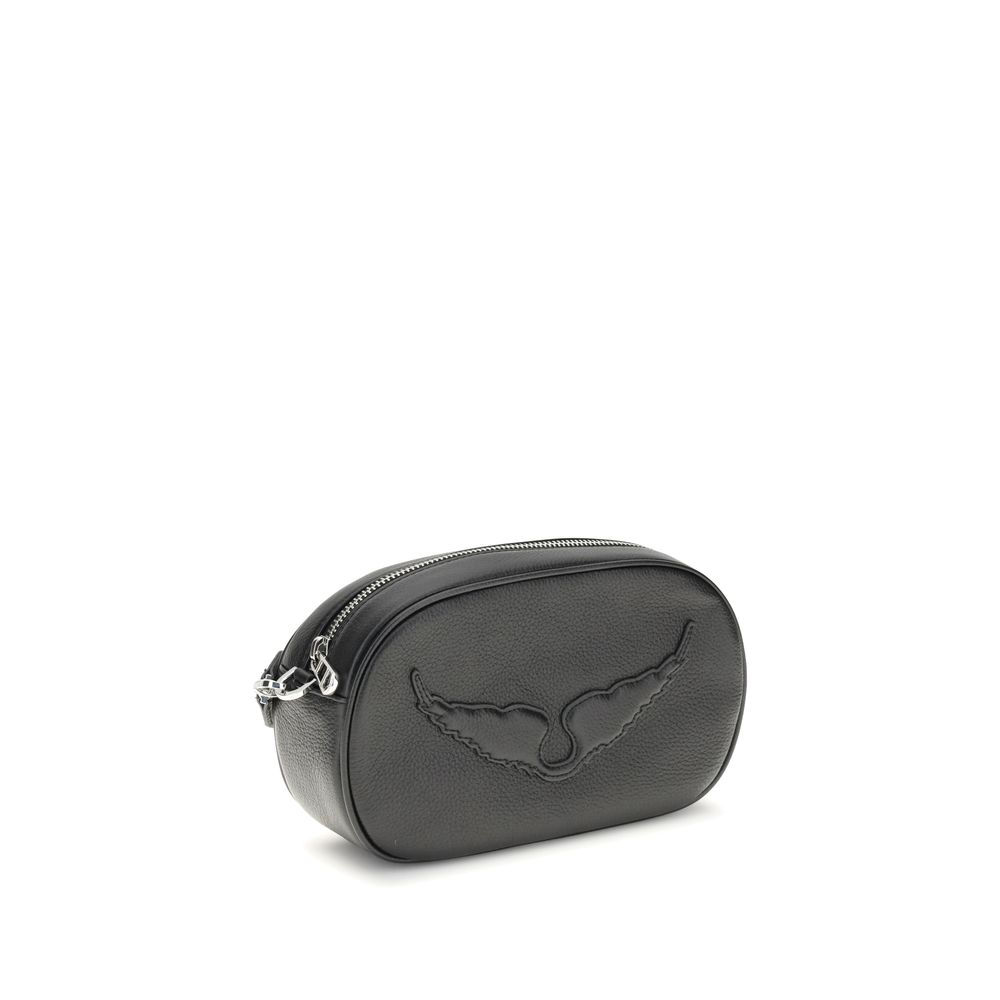 Bolso de hombro Bos Taurus de Zadig &amp; Voltaire en piel de becerro negra
