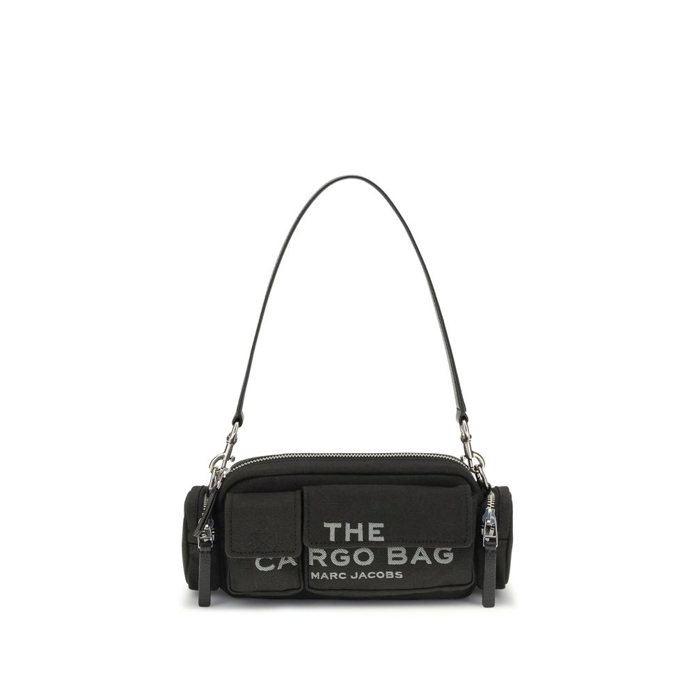 Bolso de hombro de lona negra Marc Jacobs