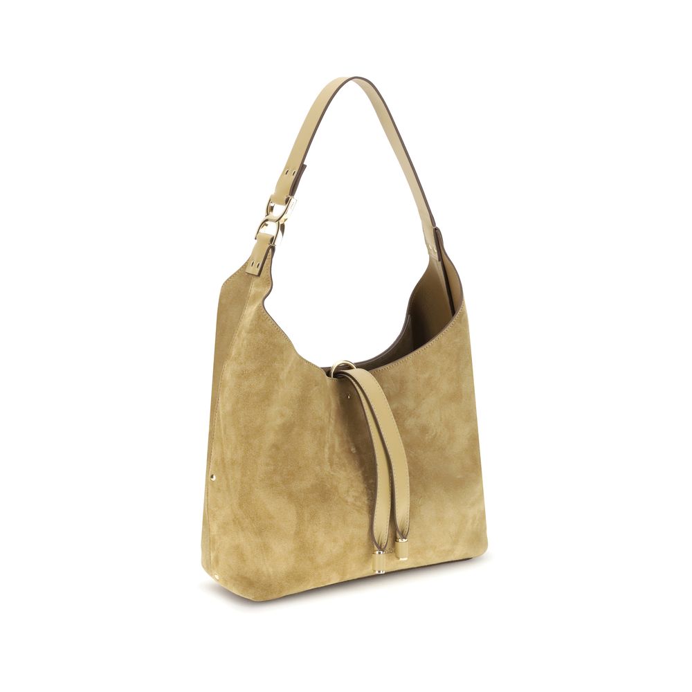 Bolso de hombro Chloé Bos Taurus de piel de becerro beige