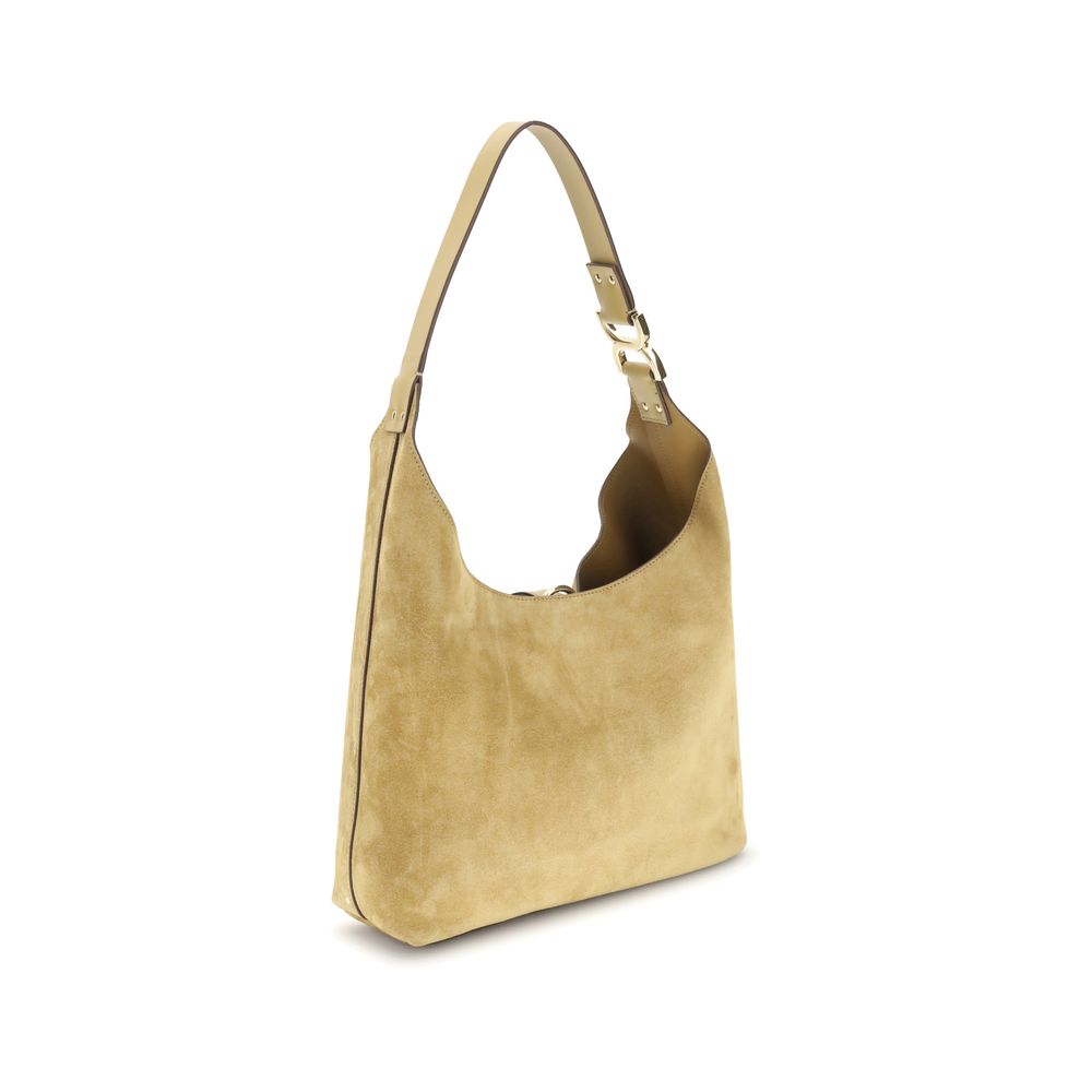 Bolso de hombro Chloé Bos Taurus de piel de becerro beige