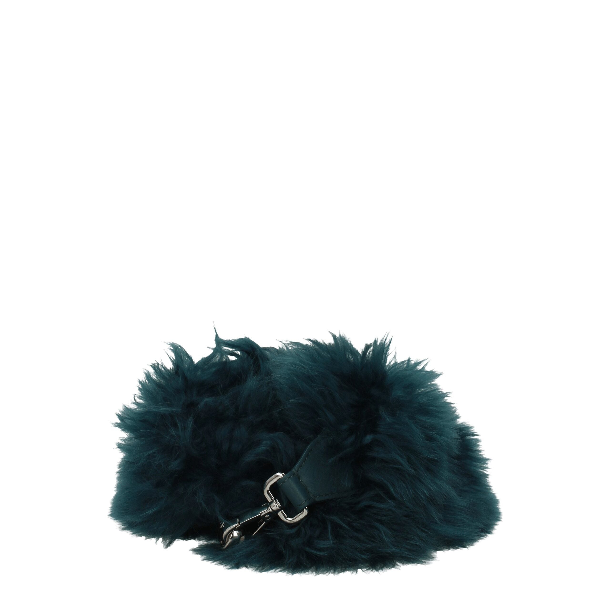 Bolso de hombro Fendi de piel verde