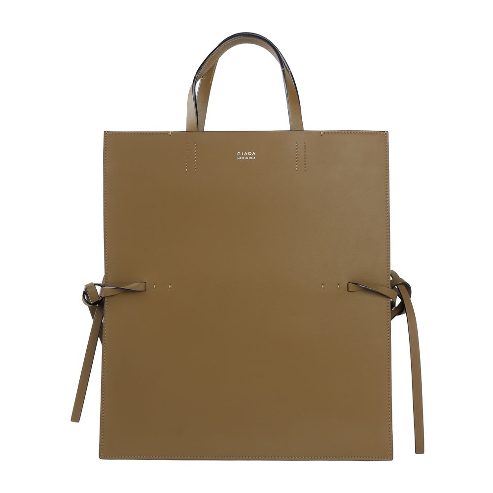 Bolso de piel marrón Giada