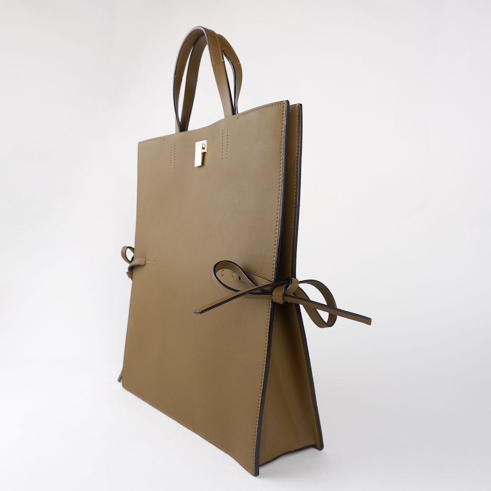 Bolsa Giada em couro marrom