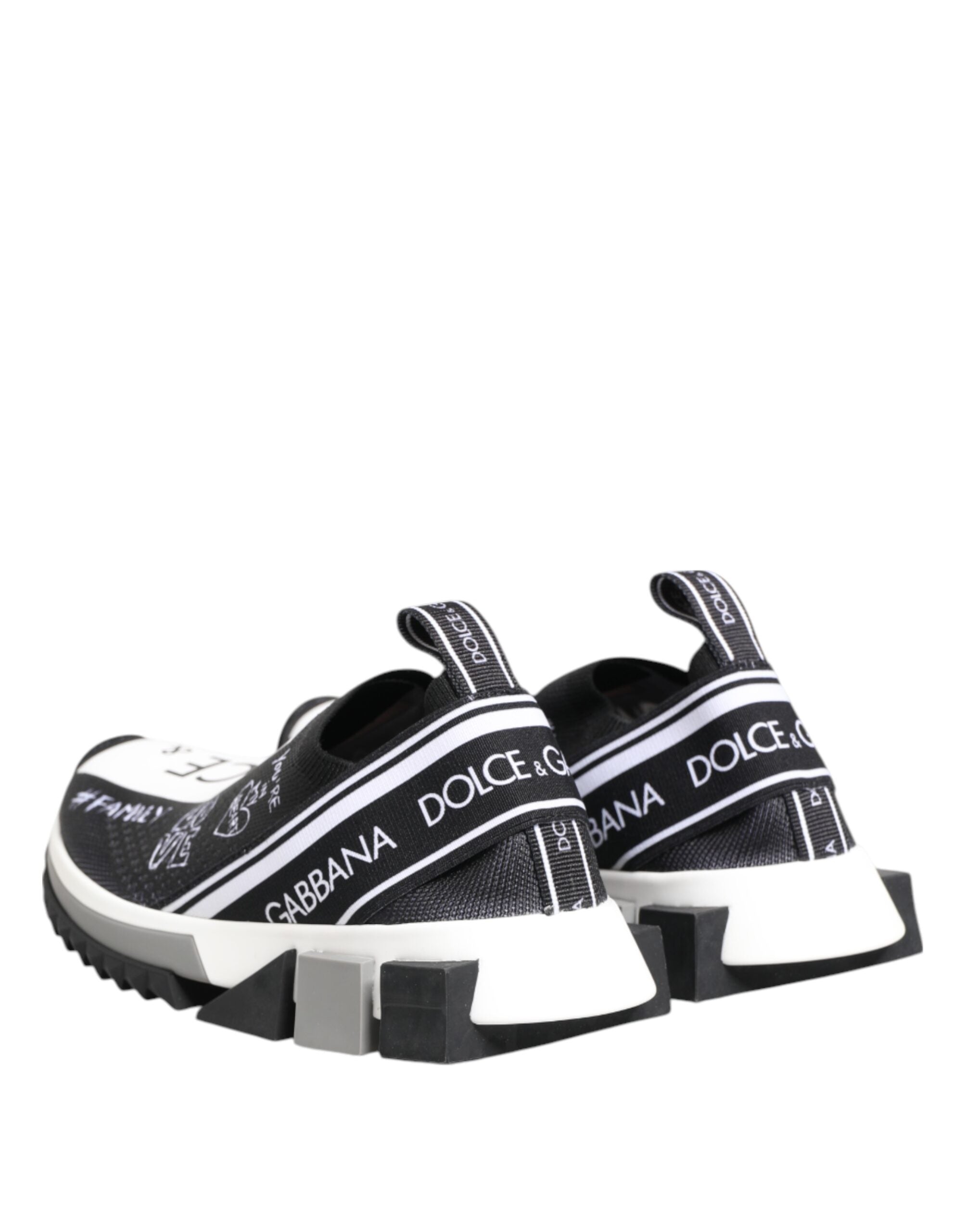 Tênis Dolce &amp; Gabbana Sorrento de cano baixo, preto e branco