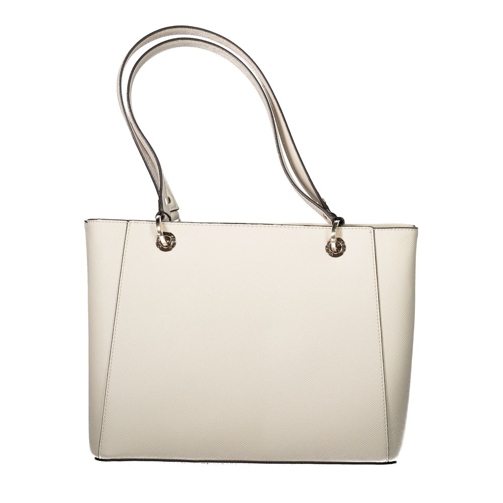 Bolso de mano Guess Jeans color beige de polietileno