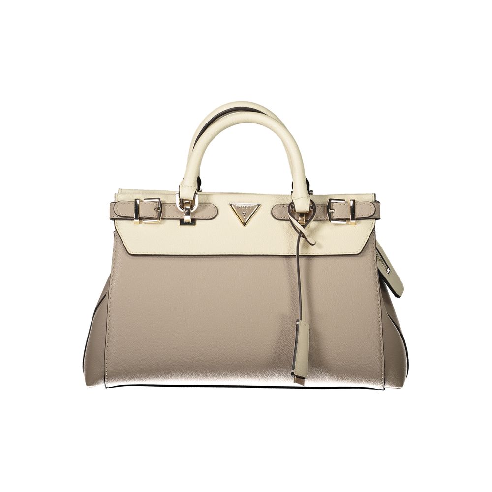 Bolso de mano Guess Jeans color beige de polietileno
