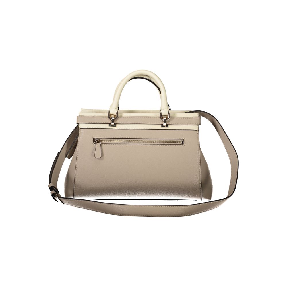 Bolso de mano Guess Jeans color beige de polietileno