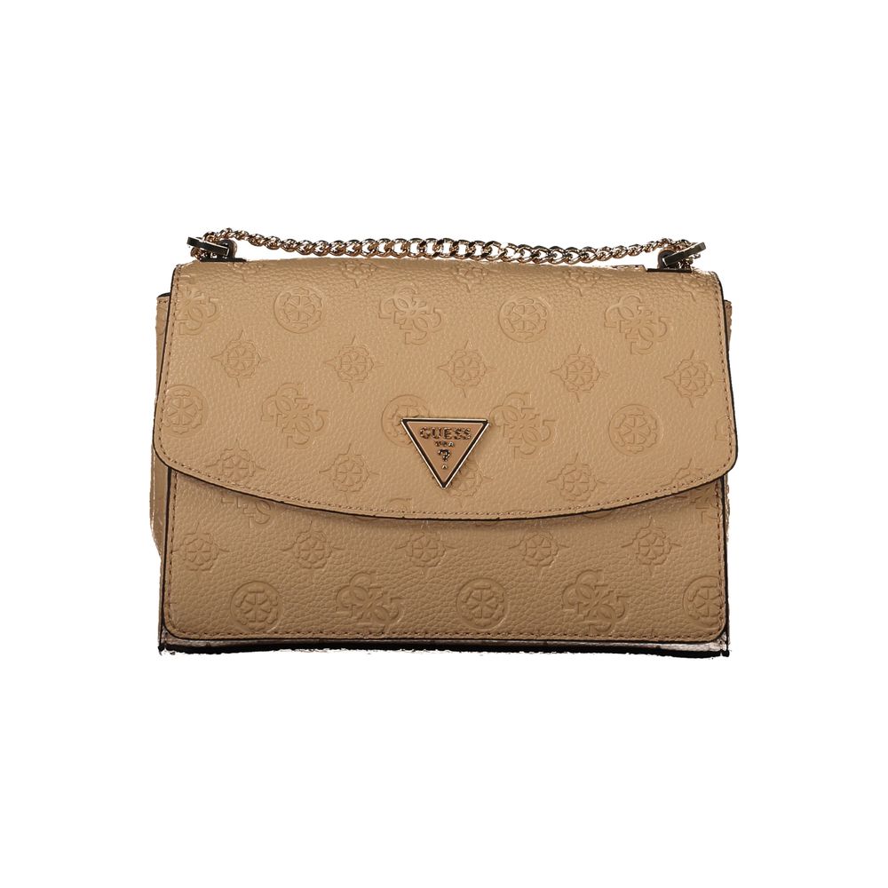 Bolso de mano Guess Jeans color beige de polietileno