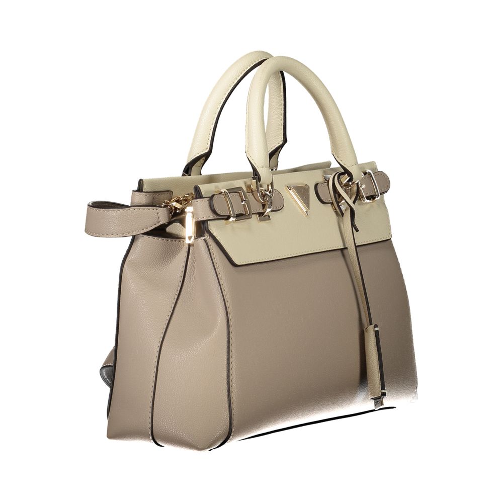 Bolso de mano Guess Jeans color beige de polietileno