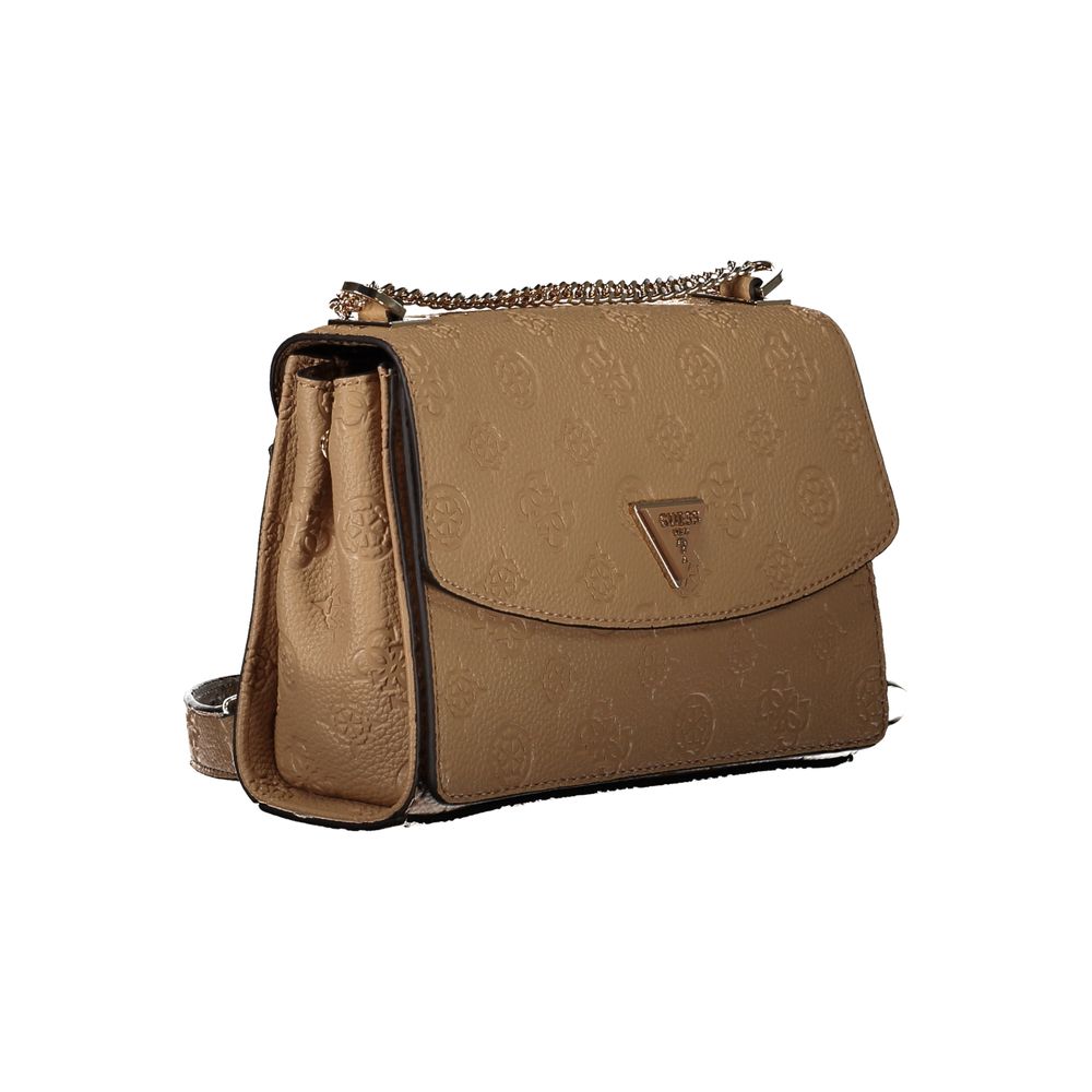 Bolso de mano Guess Jeans color beige de polietileno