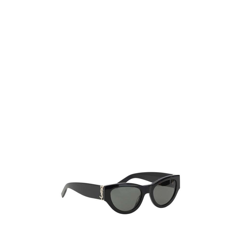 Óculos de Sol Saint Laurent em Acetato Preto