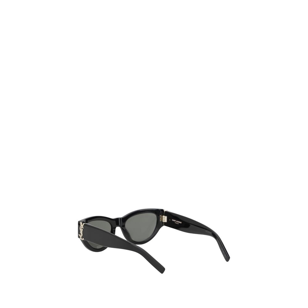 Óculos de Sol Saint Laurent em Acetato Preto