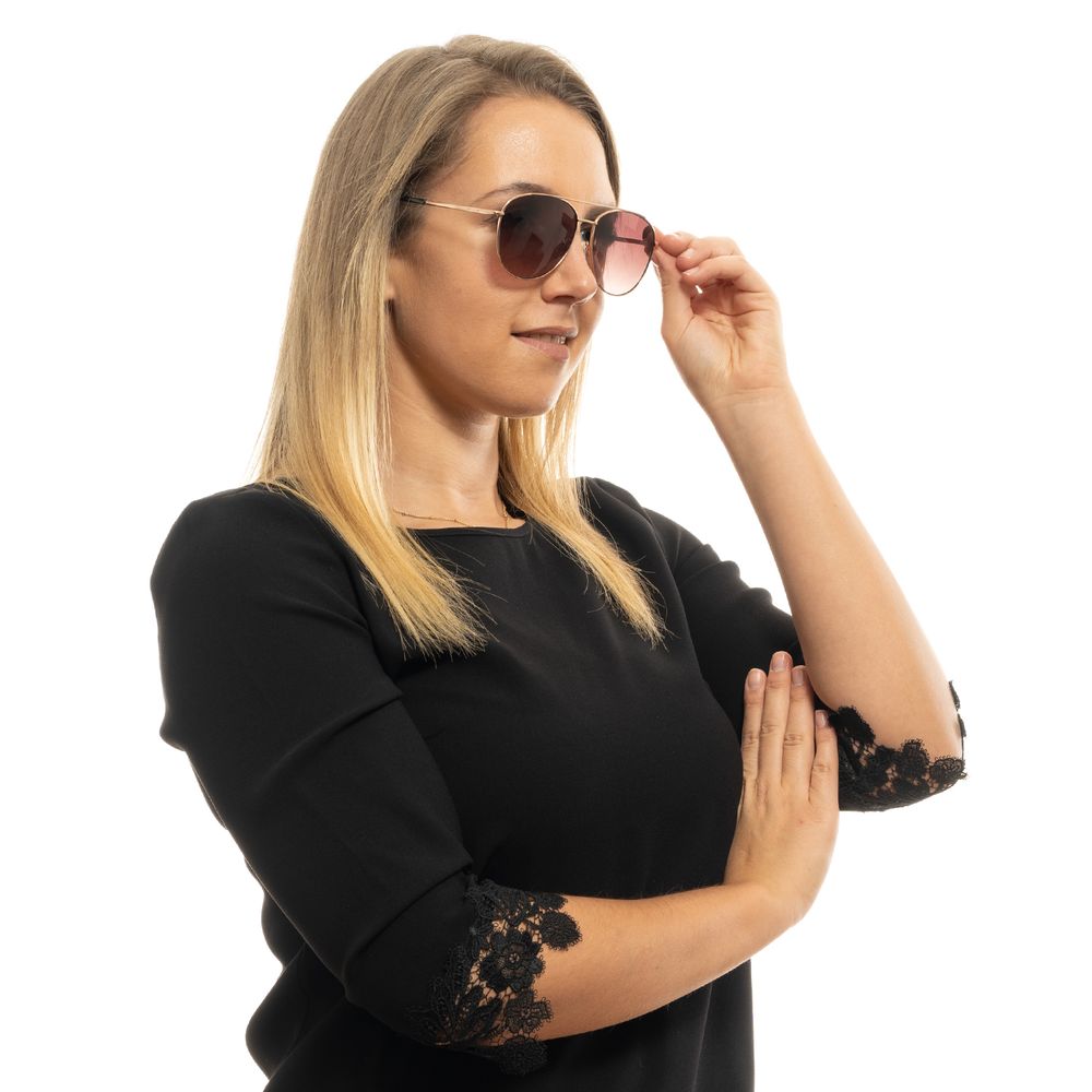 Óculos de Sol Ted Baker em Metal Dourado Rosé