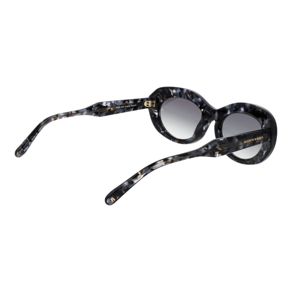 Óculos de sol Scotch &amp; Soda em acetato preto