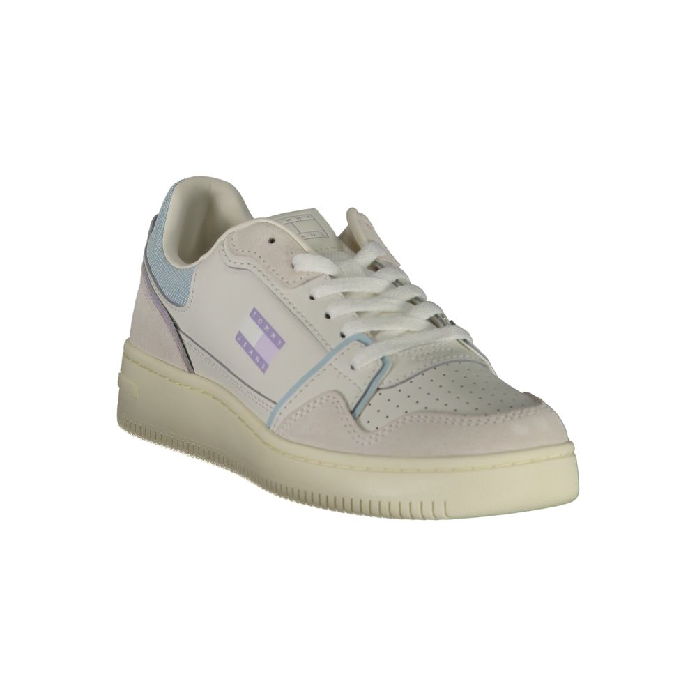 Tommy Hilfiger Bianco Polyurethane Women Sneaker