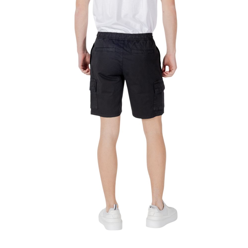 Hugo Boss Black Cotton Bermuda Shorts