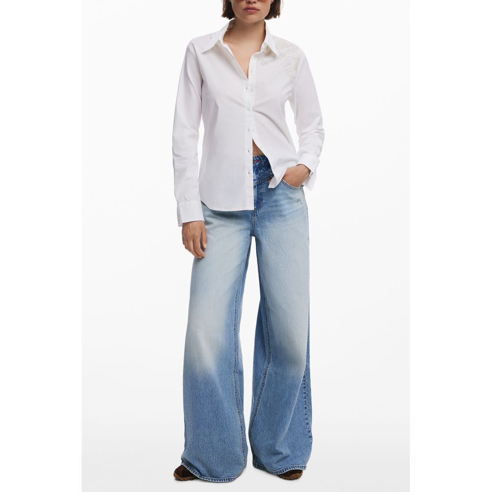 Desigual Bianco Cotton Womens Shirt