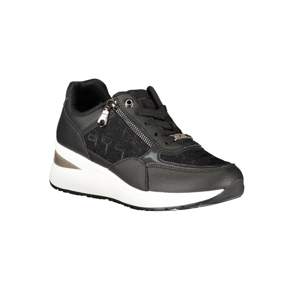 Laura Biagiotti Black Polyurethane Women Sneaker