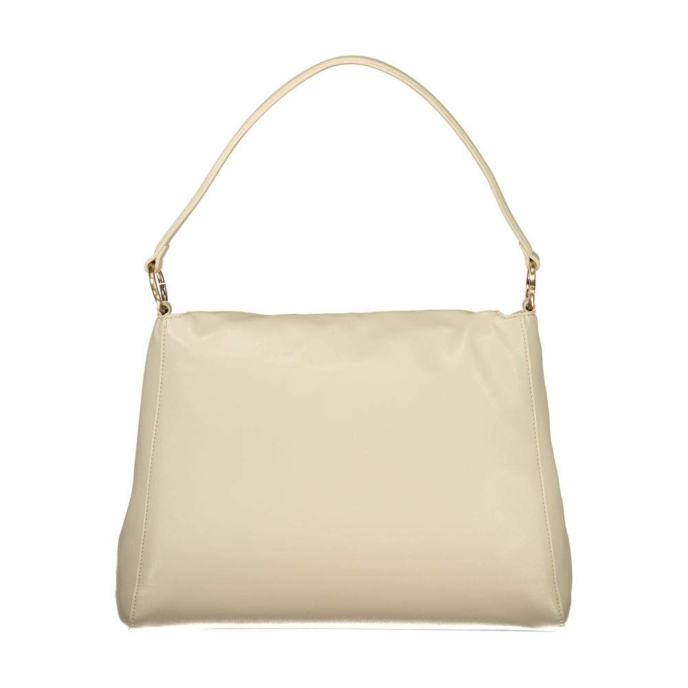 Mario Valentino Beige Polyurethane Women Shoulder Bag