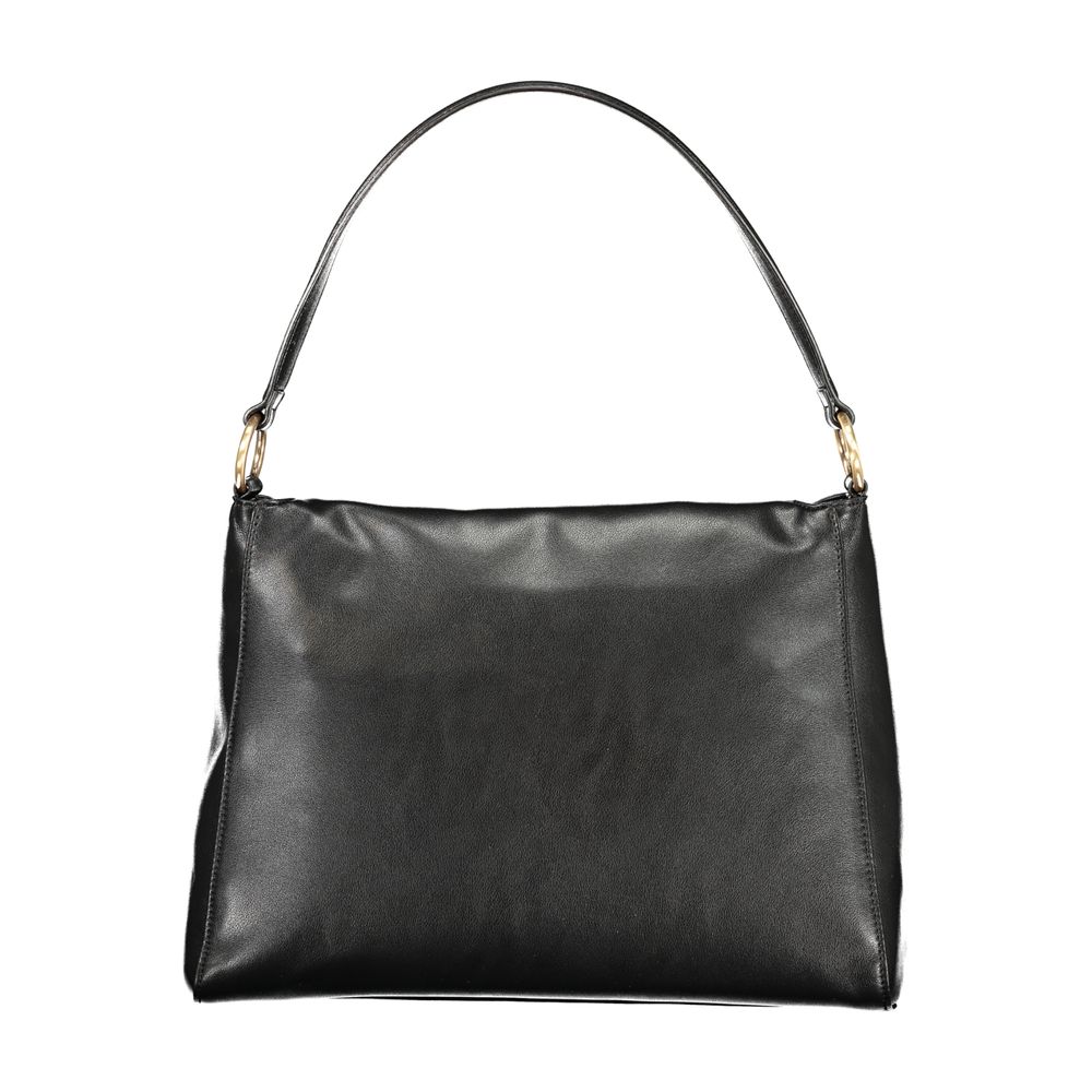 Mario Valentino Black Polyurethane Women Shoulder Bag