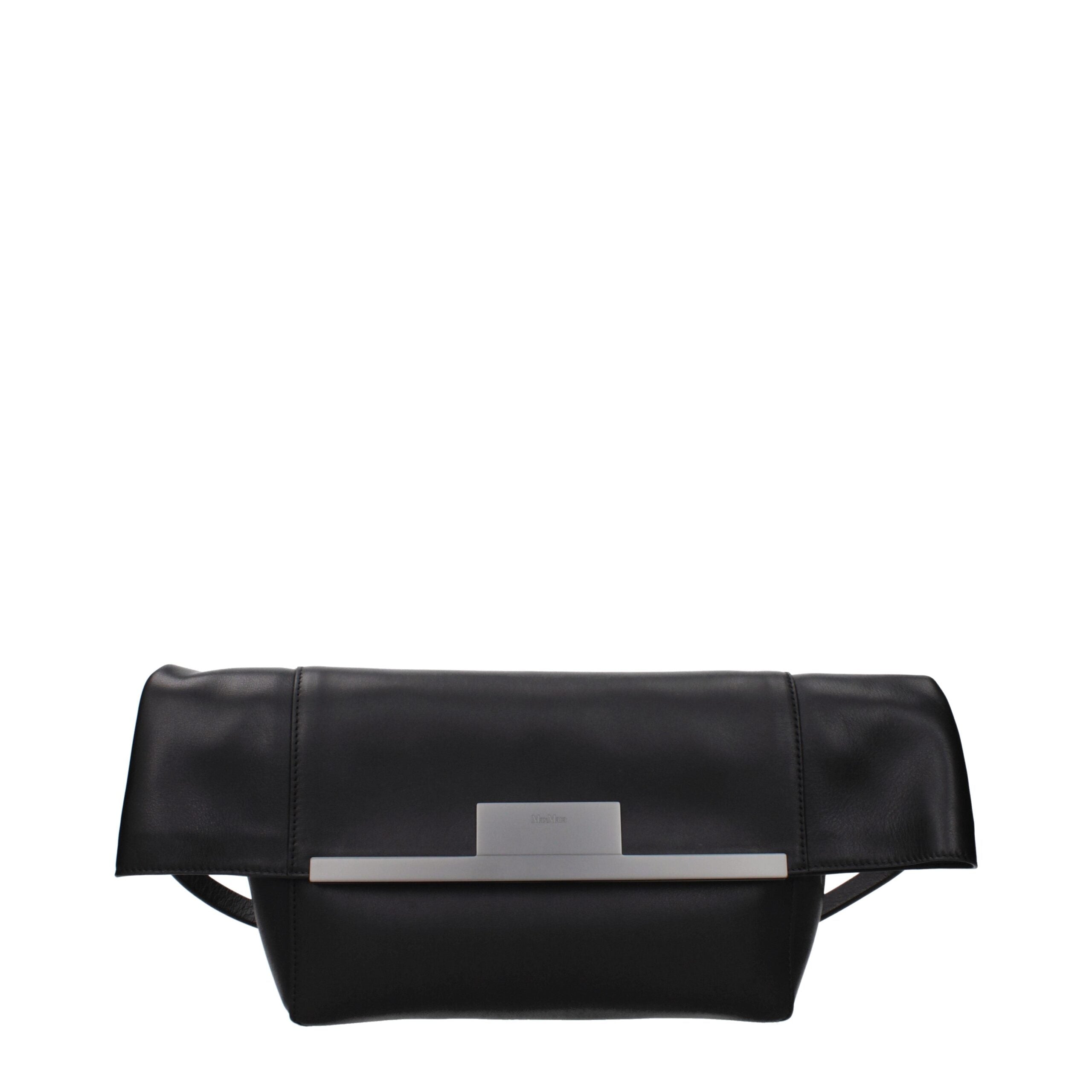 Max Mara Black Leather Shoulder Bag