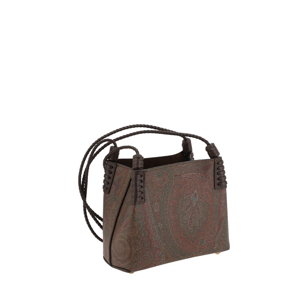 Etro Brown Fabric Shoulder Bag