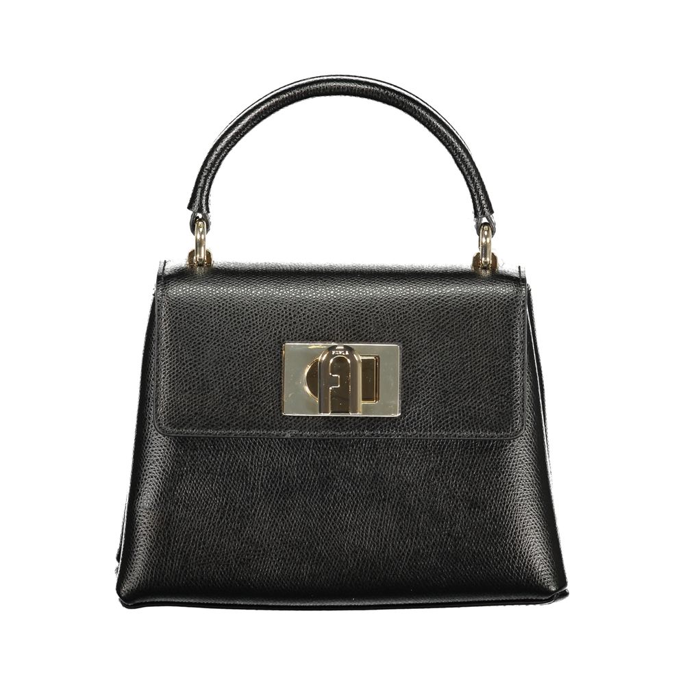 Furla Nero Leather Women Handbag