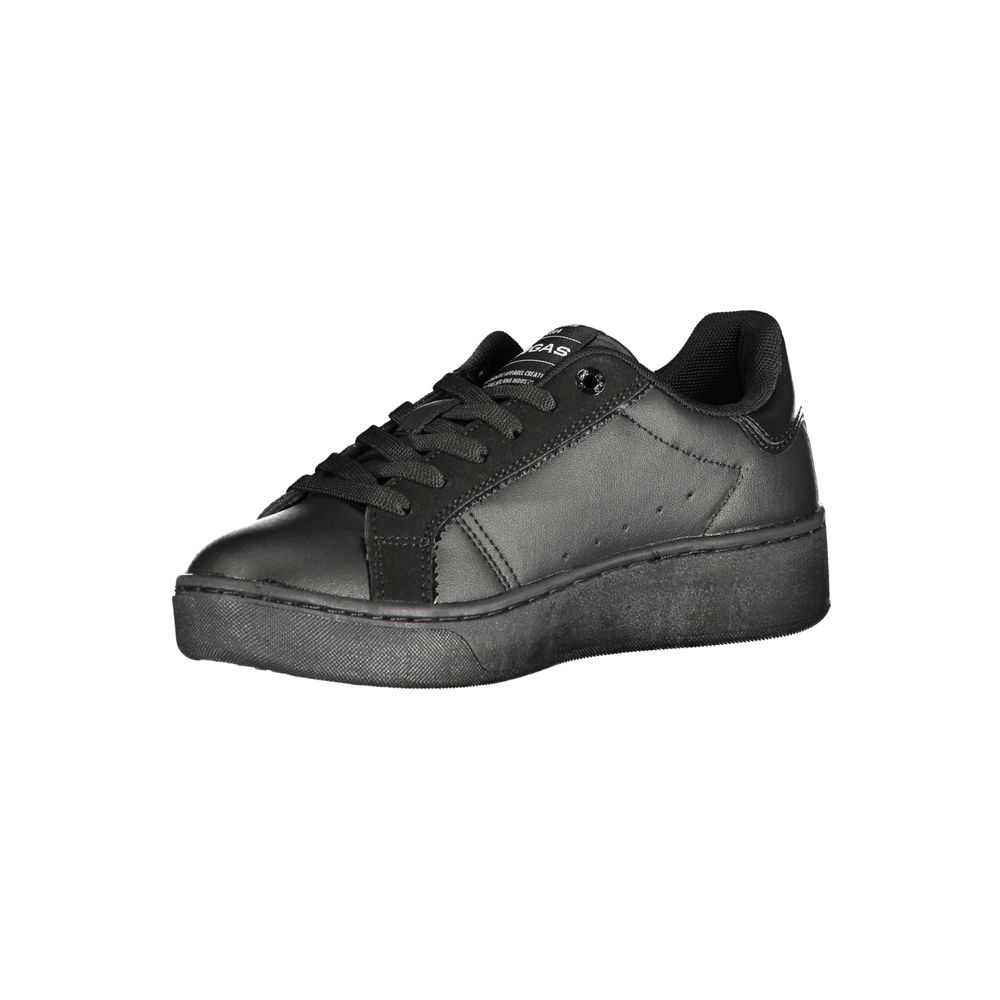 Gas Black Polyurethane Women Sneaker