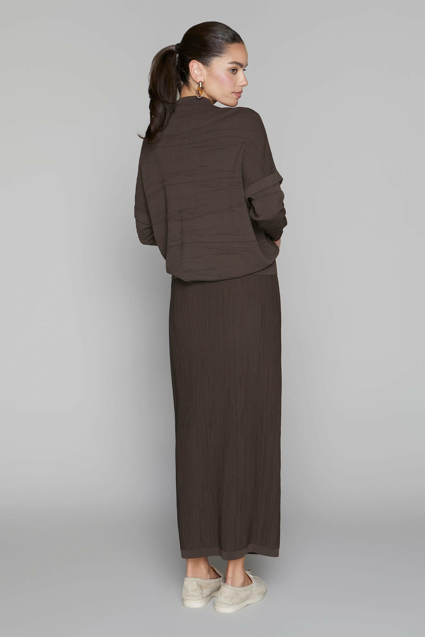 Canton Zip Top in Cocoa Apparalel
