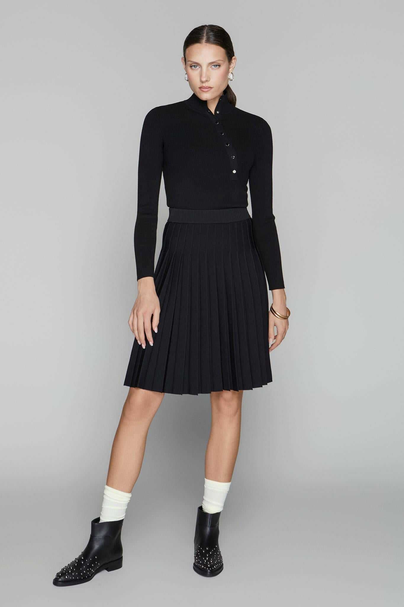 Covington Skirt in Black Apparalel