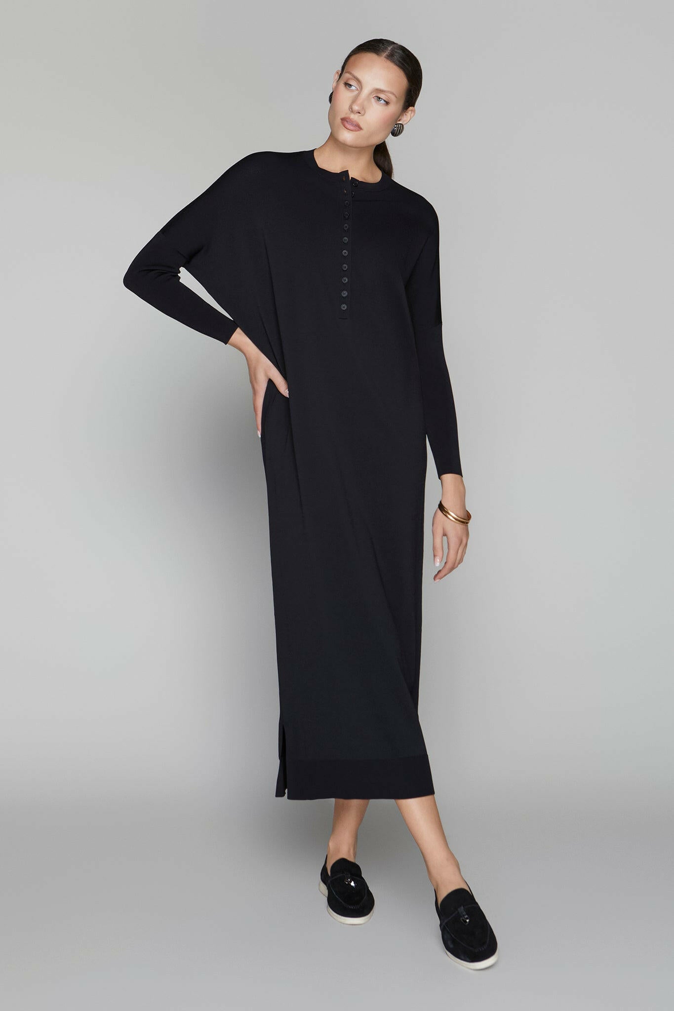 Wren Dress in Black Apparalel