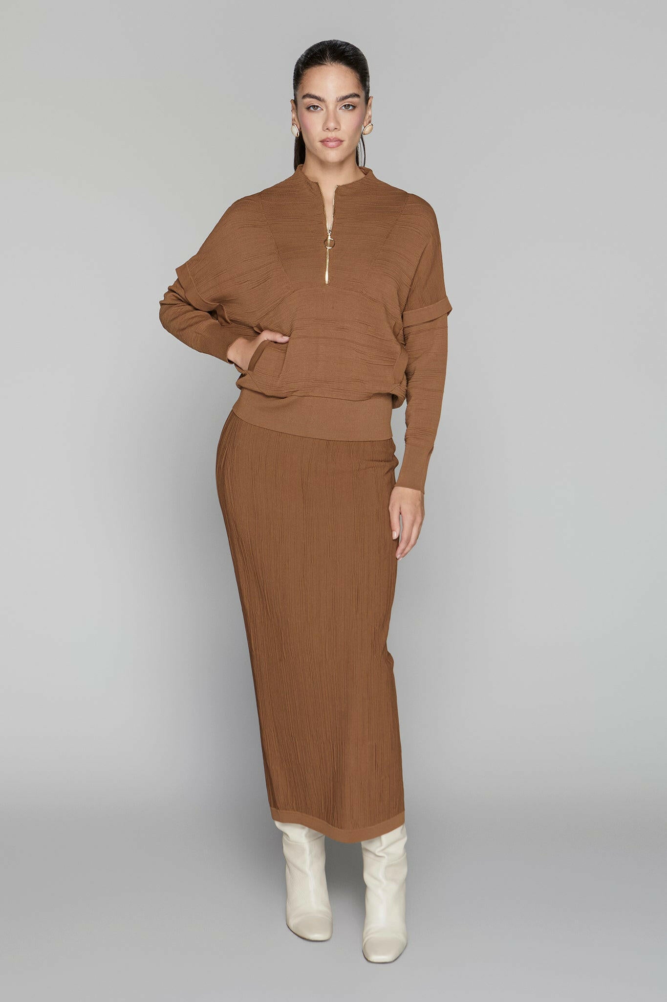 Canton Maxi Skirt in Cinnamon Apparalel