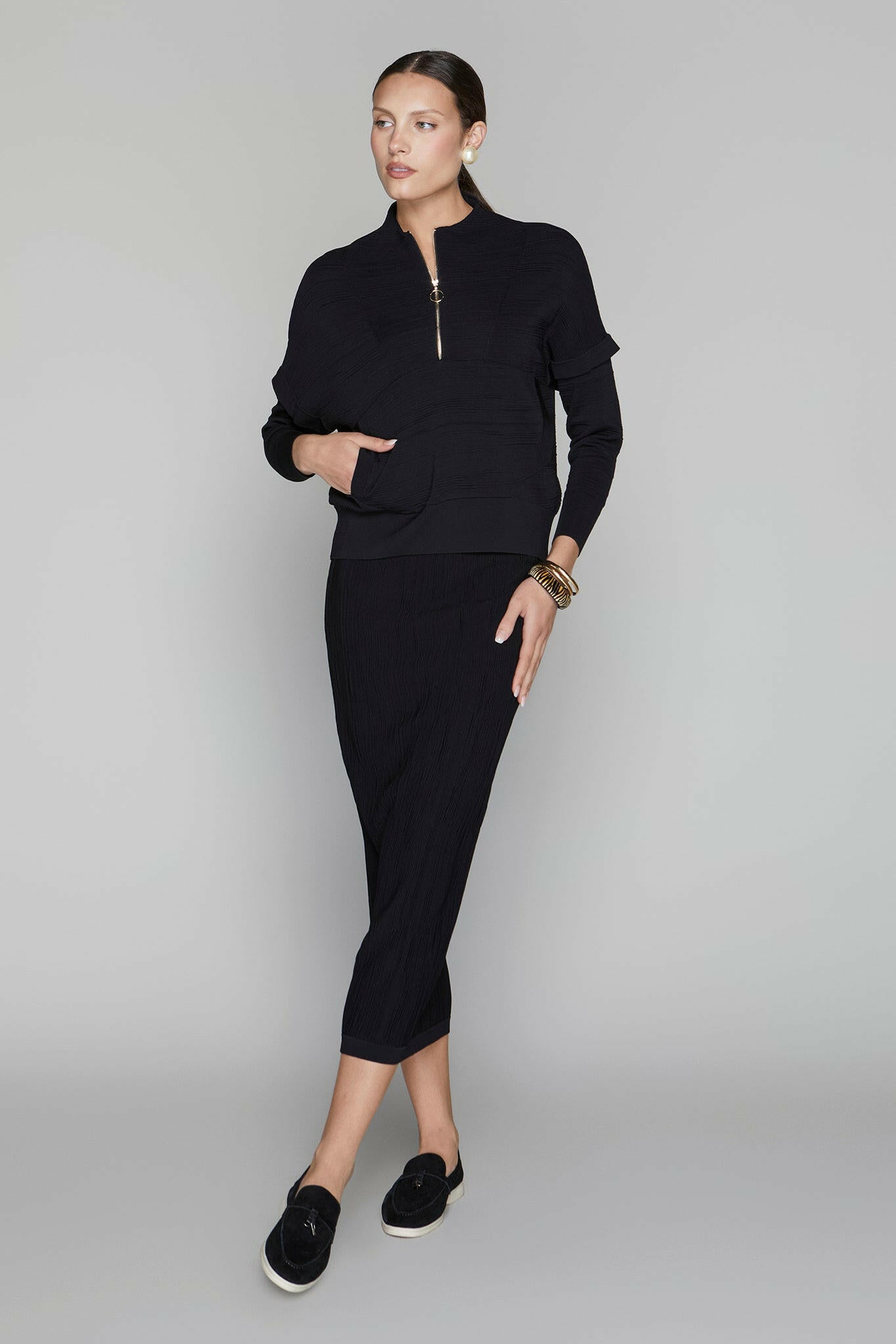 Canton Maxi Skirt in Black Apparalel