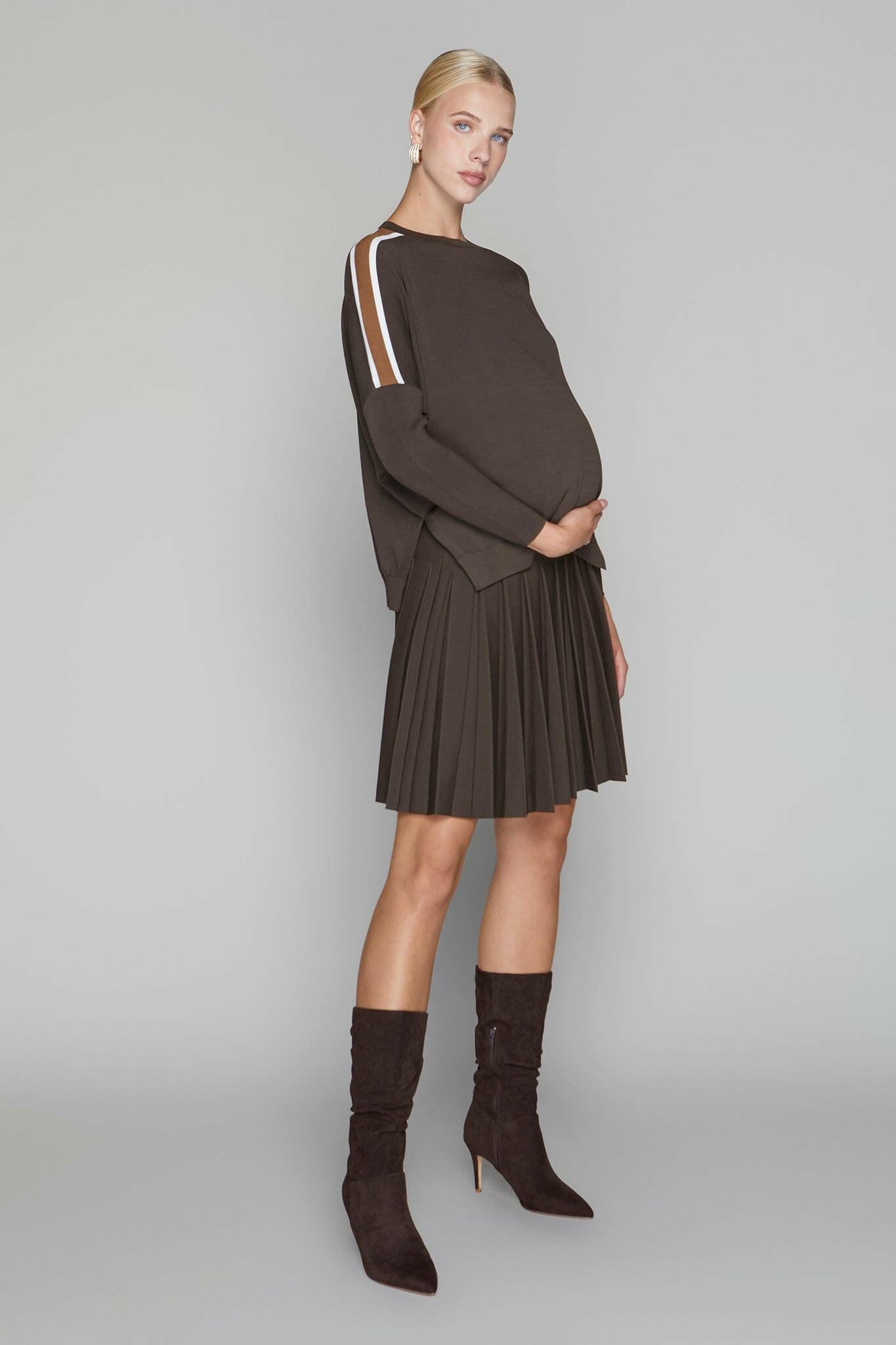 Montia Top in Cocoa Stripe Apparalel