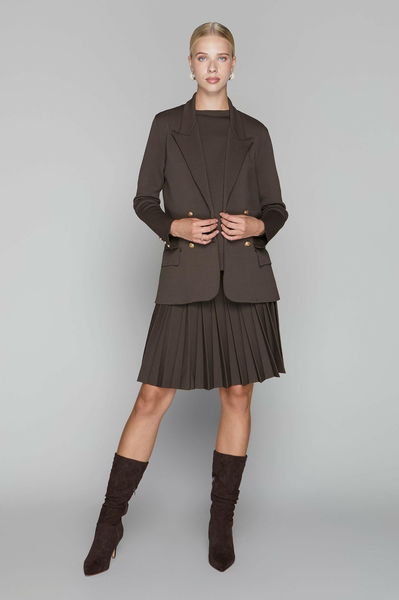 Darby Blazer in Cocoa Apparalel