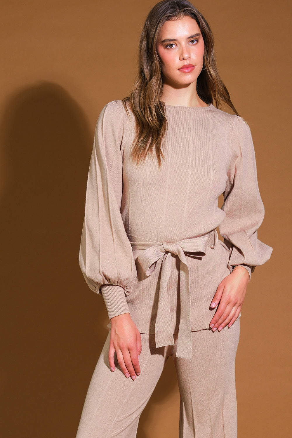 Sorria quando estiver triste com este conjunto de blusa e calça.