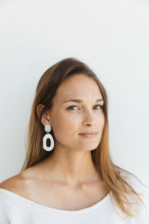 Alexa Aluminum Drop Earrings.