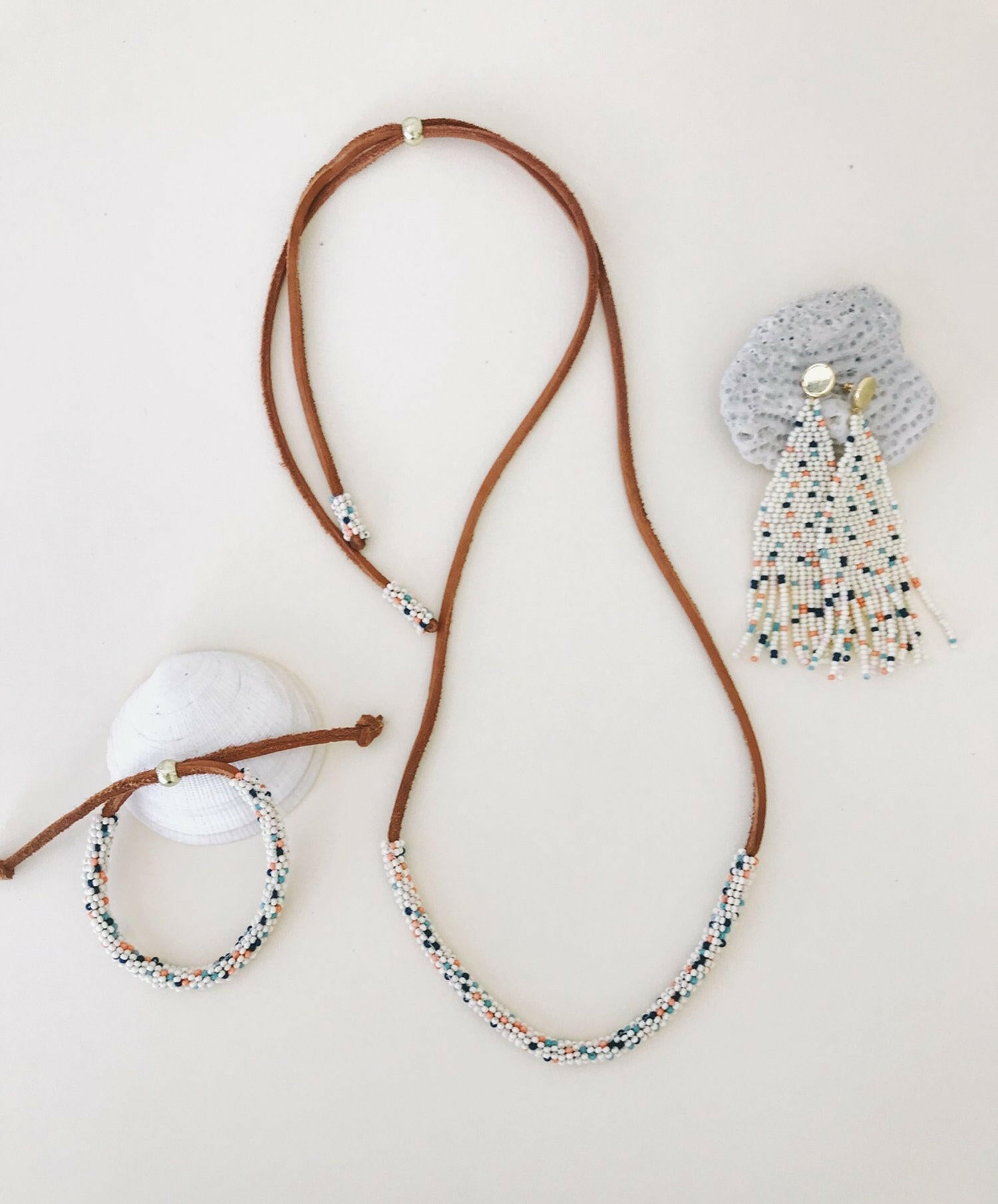 Annie Beaded Fringe Earring.